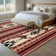 thumbnail image 4 of 5x7 Area Rugs for Living Room, Red Beige Boho Non Slip Area Rugs for Kitchen Bedroom Entryway, Vintage Abstract Art Ethnic Tribe Washable Carpet Runner Rug Floor Mats for Bedroom Home Decor, 4 of 9