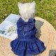 thumbnail image 4 of 1 pieza de falda vaquera para perros y gatos, suministros para pasear al perro con tracción en el pecho y la espalda, 4 of 6