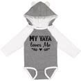thumbnail image 3 of Inktastic My Yaya Loves Me Grandchild Girls Long Sleeve Baby Bodysuit, 3 of 5
