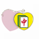 thumbnail image 1 of Juego de Mahjong Bolsa de viaje Mirror maquillaje corazón rosa, 1 of 4