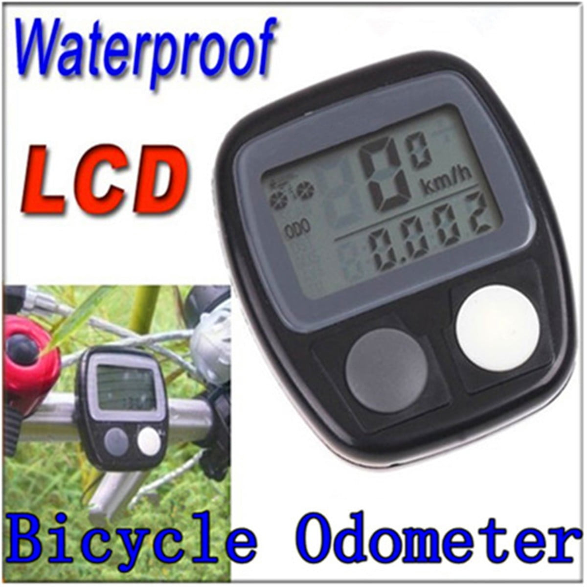 14 Functions Waterproof Cycling Bike Bicycle Odometer Computer