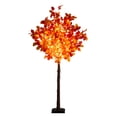 thumbnail image 2 of Nearly Natural Pre-Lit Maple Artificial Foliage Fall Tree - 5' - Warm White LED Lights, 2 of 4