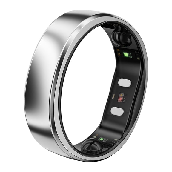 RingConn Gen 2 Air Ultra-Thin Smart Ring with Health Tracking and AI (Size 14; Galaxy Silver)