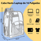 thumbnail image 2 of Mochila Transparente Para Mujer Hombre Niños Viaje Escolares Xtellar Gris, 2 of 4