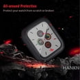 thumbnail image 2 of 2 Pack Black 44mm Matte Case Compatible with Apple Watch Series 6 5 4 Se 44mm Tempered Glass Screen Protector Case, Full Coverage Hard Pc Shockproof Iwatch Cover Bumper (Black+Black, 44mm), 2 of 5