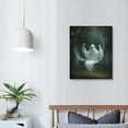 thumbnail image 3 of JEUXUS Vintage Ghost Wall Art Dark Academia Canvas Art Vintage Halloween Poster Forest Ghost Prints Ghost Painting Cute Ghost Pictures For Walls Gothic Artwork Spooky Pictures Wall Decor, 3 of 4