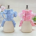 thumbnail image 3 of Reheyre Eye-Catching Striped Pattern Cotton Pet Clothes - Sweet Maid Style Skirt for Medium Dogs - Daily Wear Pet Clothing, 3 of 8
