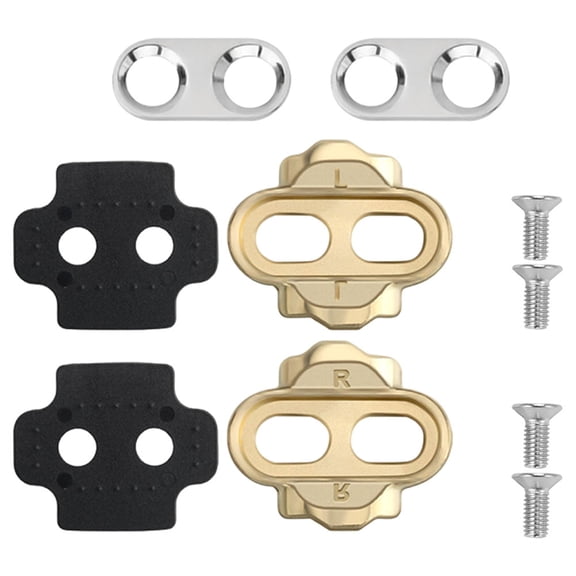 Hemoton 1 Set of Bike Pedal Replacement Cleat Aluminum Alloy Bike Foot Rest Cleat Portable Bike Pedal Cleat Accessories