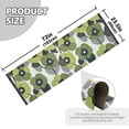 thumbnail image 5 of Yayeee Runner Rug for Bedroom 2'x6' Machine Washable Hallway Non Slip Mat, Gray Floral, 5 of 8
