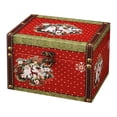 thumbnail image 2 of Christmas Leather Wooden Storage Box Desktop Sundries Storage Box Candy Packaging Box Gift Box, 2 of 9