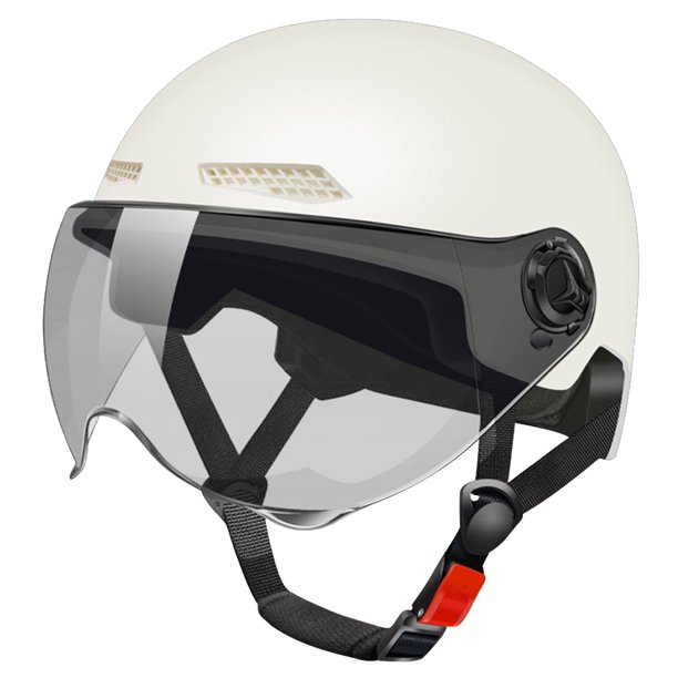 Casco de bicicleta eléctrica Casco deportivo Accesorios de ciclismo ajustables (blanco)
