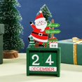 thumbnail image 5 of Snowman Calendario de cuenta regresiva para Navidad, bloques de madera, decoración de mesa para el hogar y la Oficina, 5 of 5