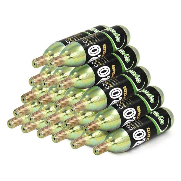 20 x 20g Threaded CO2 Cartridges Refills For Bike Bicycle Pump Inflator