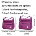 thumbnail image 4 of Bolso de hombro para mujer, bolso amplio con múltiples bolsillos, bolso cruzado para mujer, bolso de mano a la moda, bolso con asa superior, rosa S JFHHH pequeña, 4 of 5