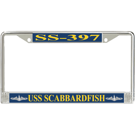 USS Scabbardfish SS-397 License Plate Frame