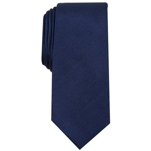 Alfani NAVY Men's Solid Texture Slim Tie, US One Size