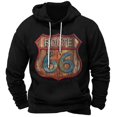 thumbnail image 1 of Sudadera con capucha retro para hombre, nueva sudadera con capucha con estampado 3D de ROUTE 66, sudaderas casuales de gran tamaño para hombre, sudaderas de moda urbana 6XL, 1 of 5