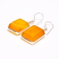 thumbnail image 4 of Yellow Chalcedony Earrings Gemstone Earrings Yellow Earrings 925 Sterling Silver Earrings for Women, 4 of 4