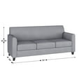 thumbnail image 4 of Flash Furniture HERCULES Diplomat Series Gray LeatherSoft Sofa, 4 of 10