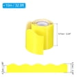 thumbnail image 2 of Uxcell 2.24"x32.8Ft Bulletin Board Border,Scalloped Trim Strips Decor,Bright Yellow, 2 of 6