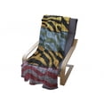 thumbnail image 3 of Zebra Print Soft Flannel Fleece Blanket, Colorful Zebra Print on Hardwood Timber Creative Contemporary Art Print, Cozy Plush for Indoor and Outdoor Use, 60" x 80", Green Yellow Black, by Ambesonne, 3 of 5