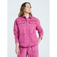 thumbnail image 2 of Scoop Women’s and Women’s Plus Oversized Cotton Denim Shacket, Midweight, Sizes XS-4X, 2 of 6