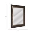 thumbnail image 5 of Espejo de tocador de pared con marco de bronce en relieve envejecido Fine Art Tj, 5 of 5