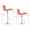 thumbnail image 2 of Marcus Curved Form Fitting Upholstered  Adjustable Barstools - Set of 2, 2 of 7