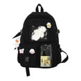 thumbnail image 3 of Mochila para mujer, bolso escolar, grande, lindo, para niños, mochila, cuaderno, mochila informal, escuela Negro jinwen Bolsa escolar, 3 of 8