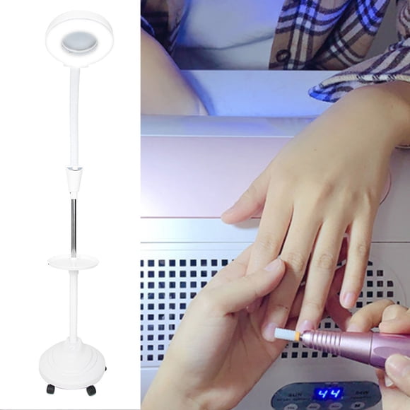 Luz LED De Protección Para Los Ojos, Lámpara De Pie Con Aumento, Almacenamiento Conveniente, Simple Y Elegante, Para Salón De Belleza Para Niñas