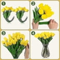 thumbnail image 4 of 24 Pieces Artificial Tulip Flowers 13.5 Inch Pu Real Touch Tulip Bouquet Flowers Gift, 4 of 4