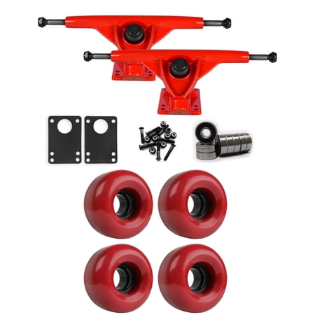 RKP Red Longboard Trucks Wheels Package 62mm x 38mm 83A 220C Red price history on PriceWatchPro