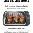 thumbnail image 3 of Indoor Smokeless Grill,1100W Non-stick Table Top Electric Gill for BBQ and Indoor Grilling,6-Speed Temperature Control Fast Heat Up,Dishwasher Safe,Serves 4-6 people,16.2x11.2in, 3 of 6