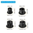 thumbnail image 2 of Uxcell Plastic Hole Plugs, Flush Type Round Hole Plugs Cover, Black 200Pcs (6mm 8mm 10mm 13mm), 2 of 6