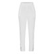 thumbnail image 3 of ICHUANYI Clearance Women's Cotton Linen Color Casual Slim Fitting Elastic Waist Color Lace Up Pants(White, S) ICHUANYI WER2023081203540, 3 of 5