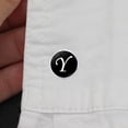 thumbnail image 3 of LYMAYTER Letter Cufflinks 1 Pair Men's Cufflinks - Letter Pattern, Electroplated, 3 of 6