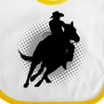 thumbnail image 4 of Inktastic Rodeo Rider Team Roping Boys Baby Bib, 4 of 4