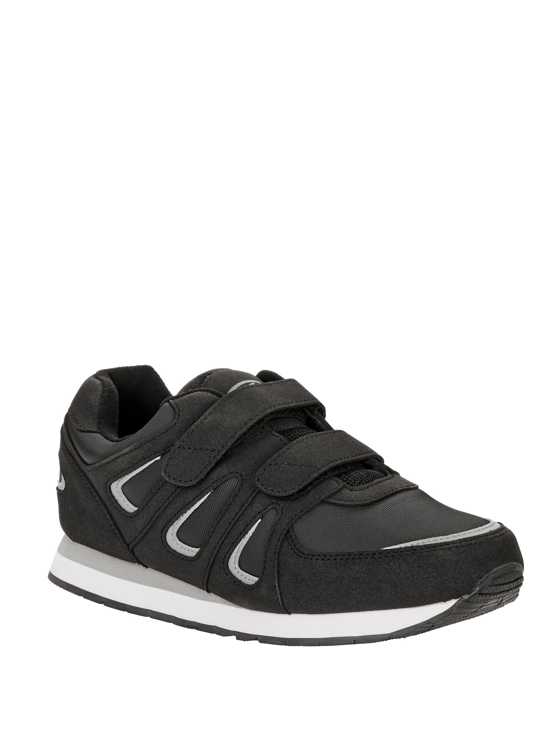 black velcro tennis shoes