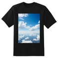 thumbnail image 2 of Plus Size Shirt for Women Black Tops for Women Short Sleeves Shirt for Women Bule Sky3 T Shirt Crewneck Shirt for Women 2XL, 2 of 5