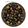 thumbnail image 2 of Safavieh Chelsea Gisselle Bordered Wool Area Rug, Black, 10' x 10' Round, 2 of 12