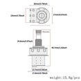 thumbnail image 4 of Soidarity Interruptor de tono de volumen de potenciómetro Push Pull de 3 piezas eléctrico Accesorios para instrumentos musicales, 4 of 6