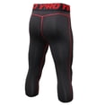 thumbnail image 2 of Men 3/4 Leggings Fitness Compression Sports Tights Base Layer Yoga Pants, 2 of 3