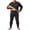 Dark Gray, variant on Men's Plus Size Underwear Thermal Set Fleece Lined Base Layer Shirts and Leggings Casual Warm Winter Cold Weather Ski Snow Underwear Set