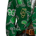 thumbnail image 5 of SBYOJLPB Blouse Décontractée Mode Homme Imprimé Saint-Patrick à Manches Longues avec Boutons, 5 of 5