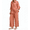 Pink, variant on Amzcrzy Two Piece Sets for Women 2026 Solid Color Spring Outfits V Neck Button Down Shirt with Roll Tab Sleeves Wide Leg Pants Lounge Sets with Pockets Dressy Casual Loungewear Sets Pink M