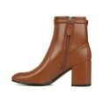 thumbnail image 2 of Franco Sarto Womens Tribute Ankle Boot Cognac Brown 10M, 2 of 5