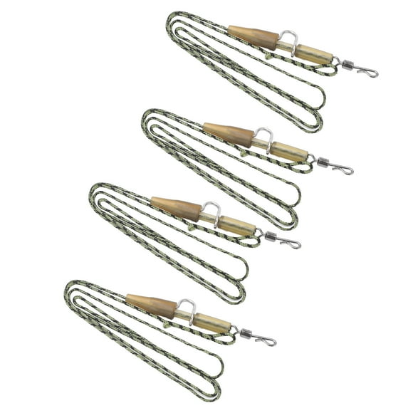 Camo Leaders, Accessoires de Pêche à la Carpe Forte Praticabilité Sûre Remplaçable pour les Accessoires de Pêche 3 Sous-Ligne de Pièce, Combinaison de CLIP en Caoutchouc, Combinaison de CLIP de Plomb