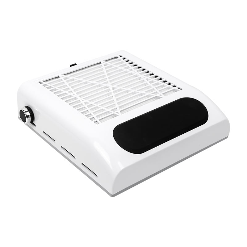 2025 new 80W Adjustable-Speed Nail Dust Collector - Powerful Yet Quiet Desktop Vacuum for Nail Art & Salon Use（white）