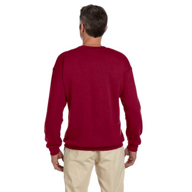 Gildan Adult Heavy Blend Crewneck Sweatshirt - Cardinal Red, Large, 50/50 Cotton Polyester