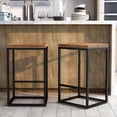 thumbnail image 6 of Furniture of America Druze Metal Square Barstool in Golden Brown (Set of 2), 6 of 11